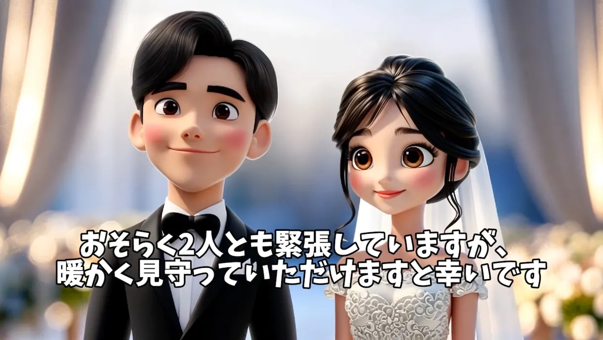 披露宴に向けてのごあいさつ